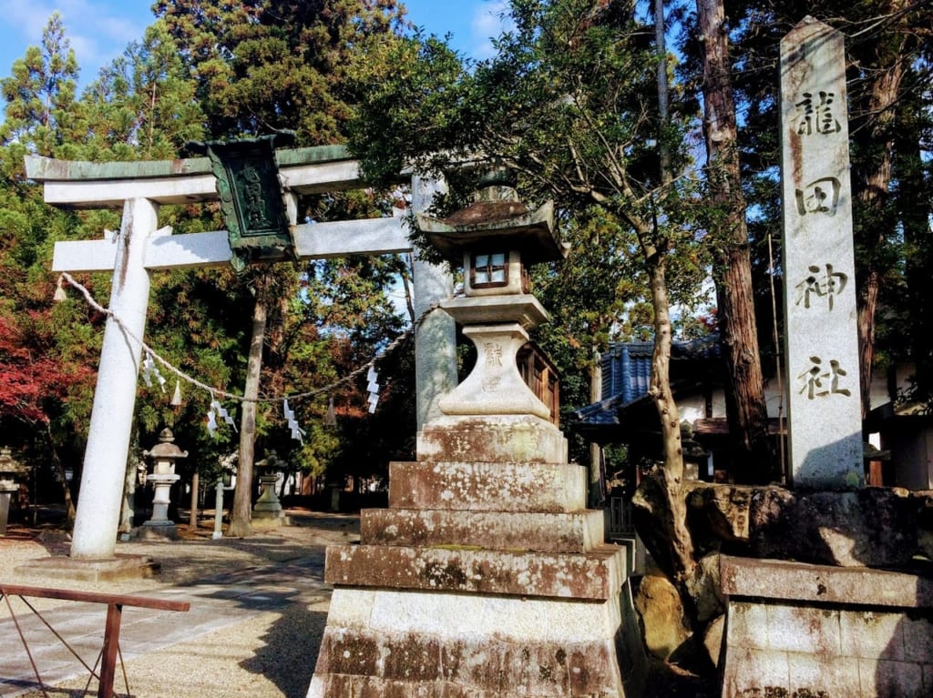 龍田神社の入り口2020年末時点