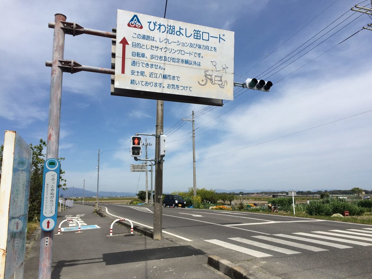 サイクリングコースの看板２