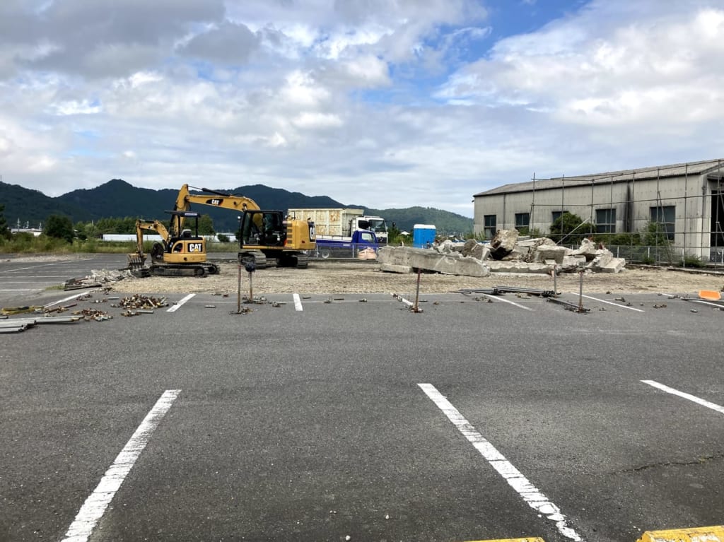 202１年9月中旬のワークマン滋賀五個荘店（跡地）2