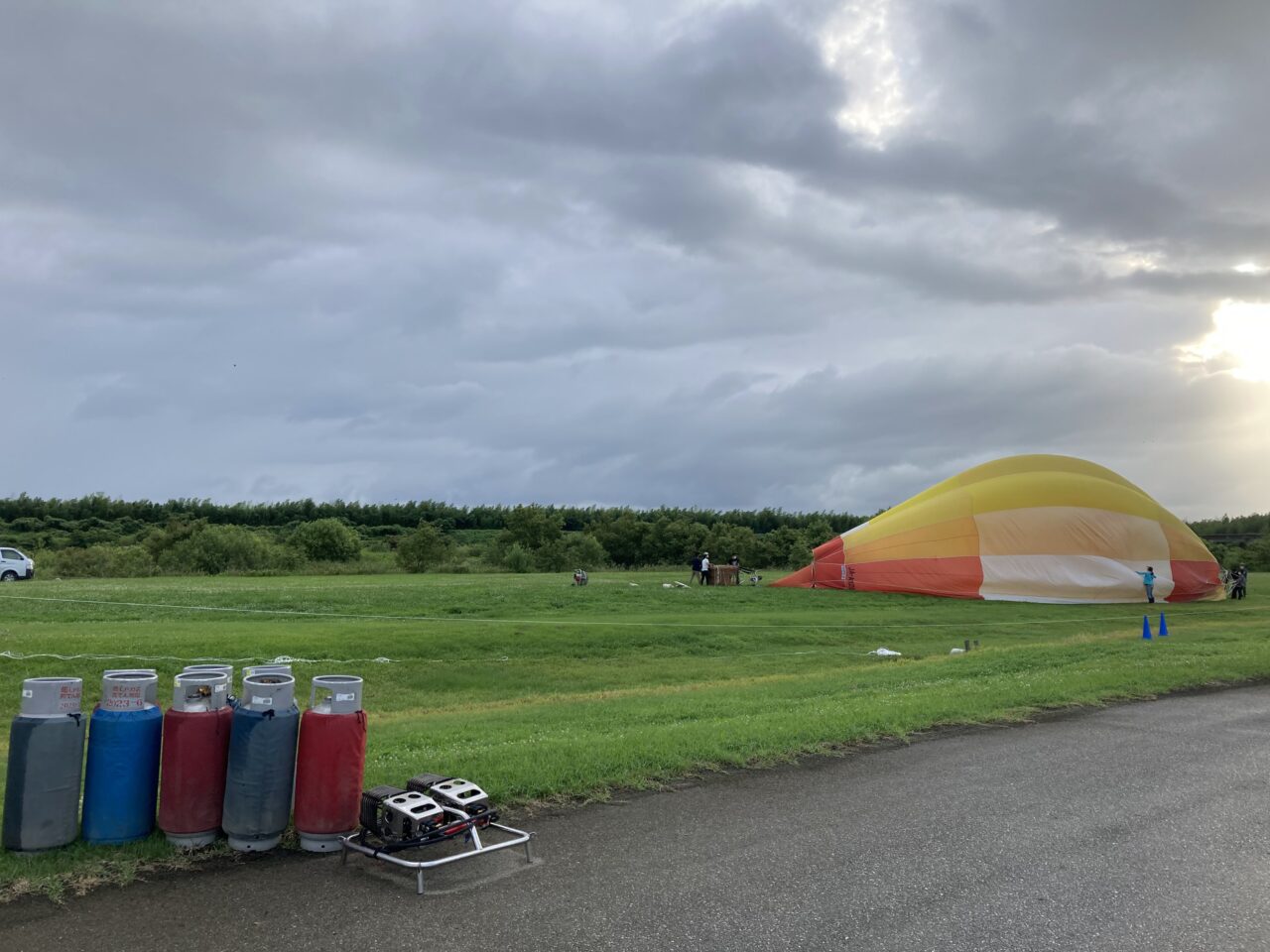 東近江夏休み熱気球体験搭乗会1