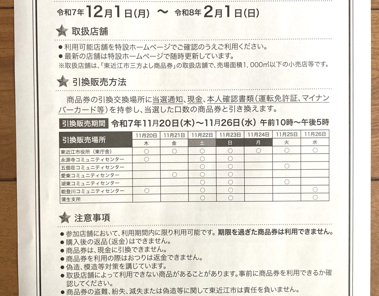 商品券１
